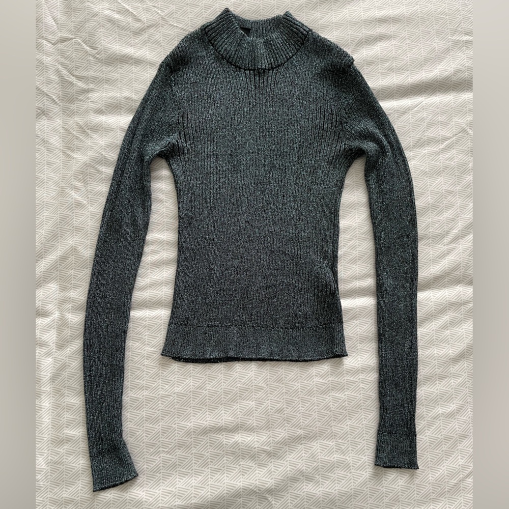 metallic top h&m